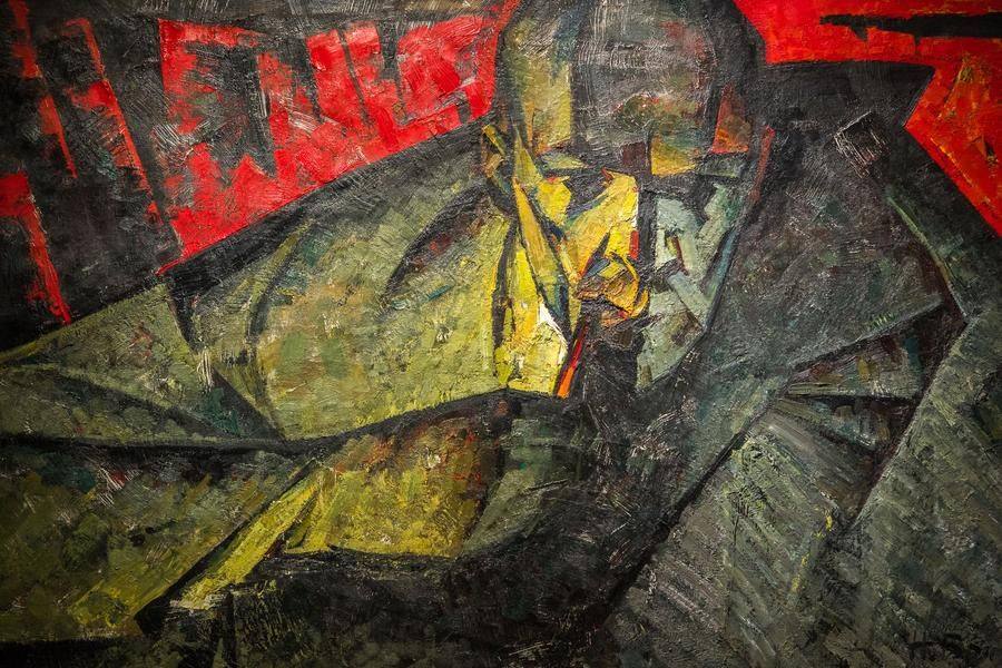 И даже Ленин на экспрессивном портрете омича Николая Брюханова мгновенно узнаваем