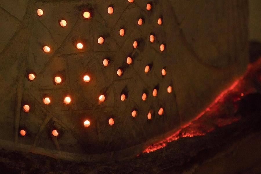 Скульптура начинает остывать