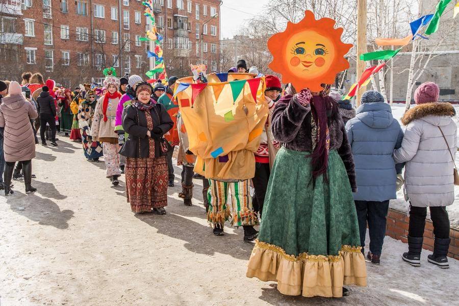 Масленичная процессия обошла всю территорию праздника