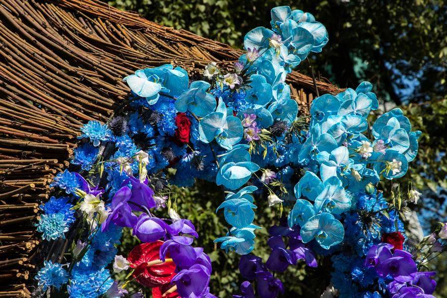 В кадр непременно попадут гвоздики, герберы, альстромерии и розы